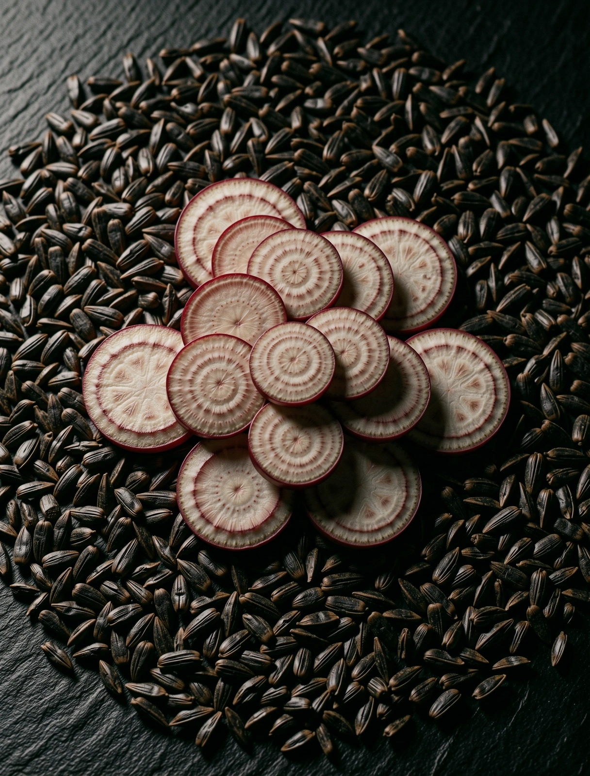 Botanische Detailaufnahme von Naturprodukten